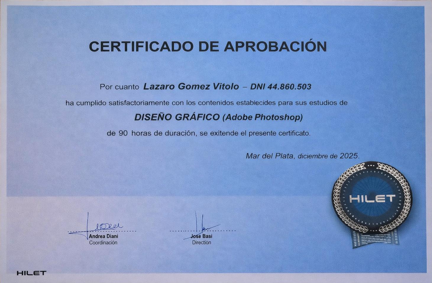 Certificate